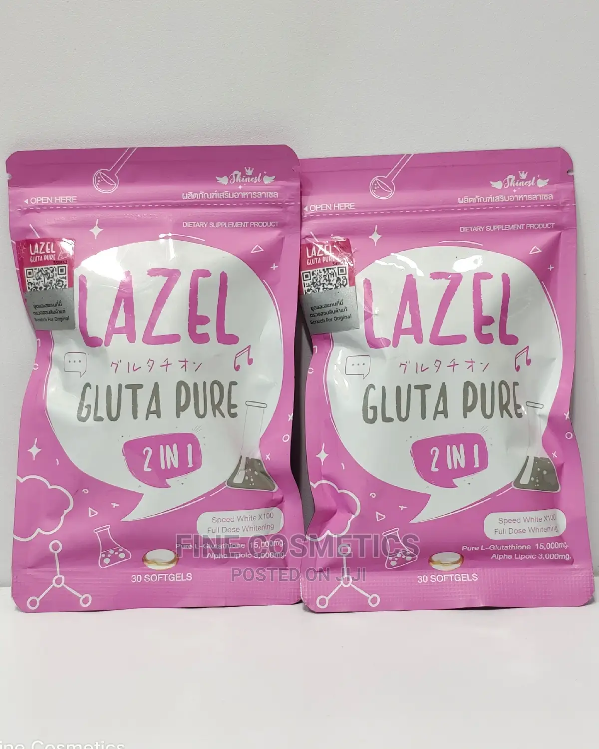 LAZEL Pure Gluta 2-In-1 Speed White Full Dose 30 Gel Tabs