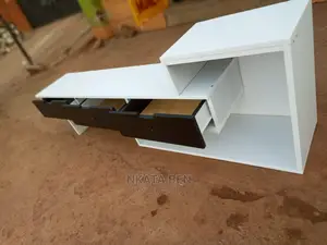 White and Black Tv Stand