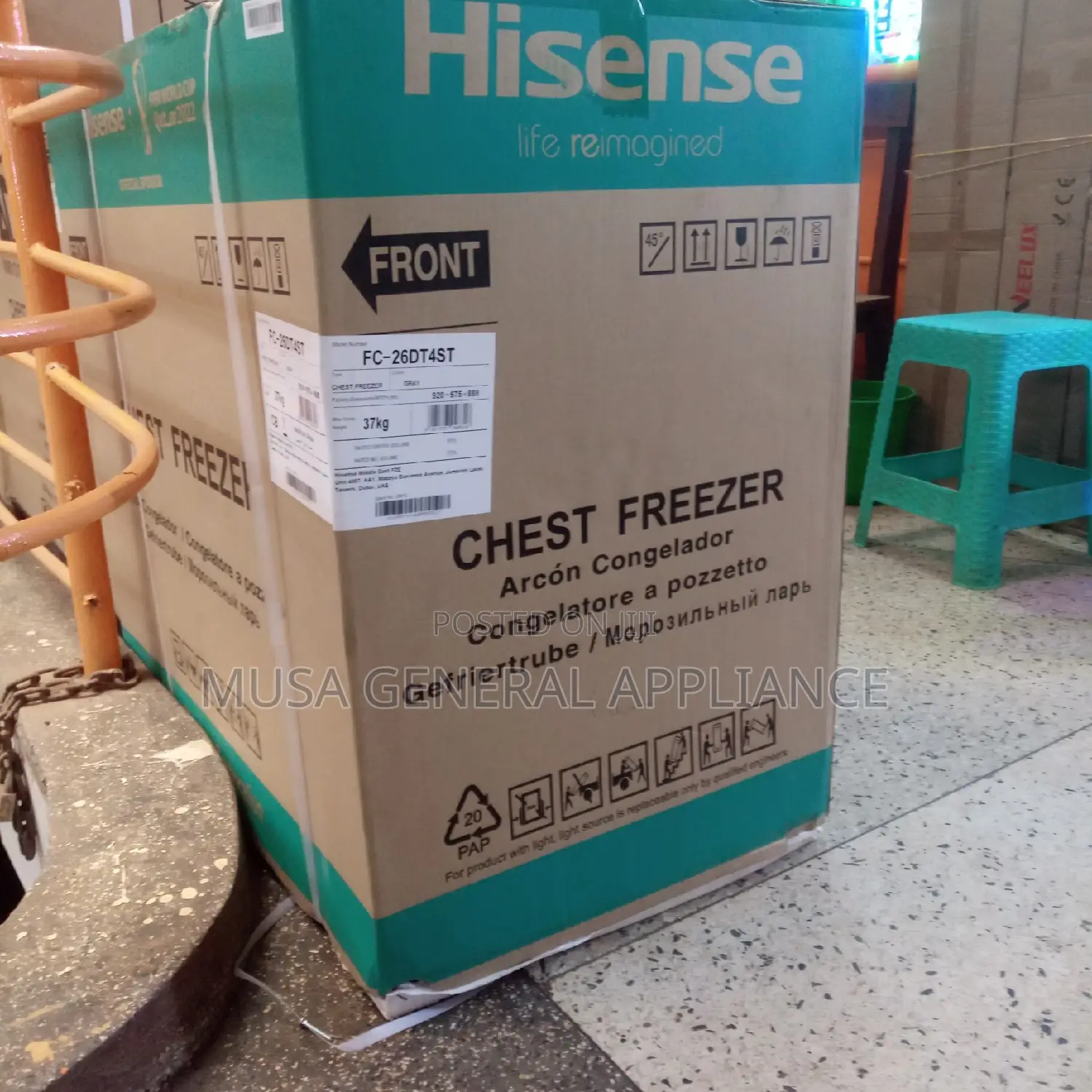 Hisense Chest Freezer Fc- 26DT4ST 37KG
