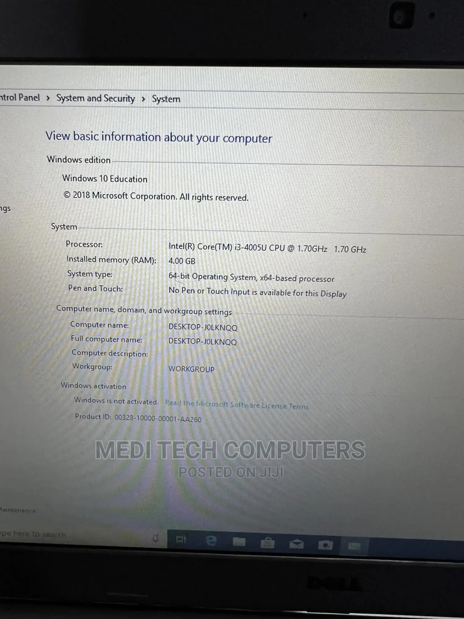 Laptop Dell Latitude 13 3340 4GB Intel Core I3 HDD 500GB