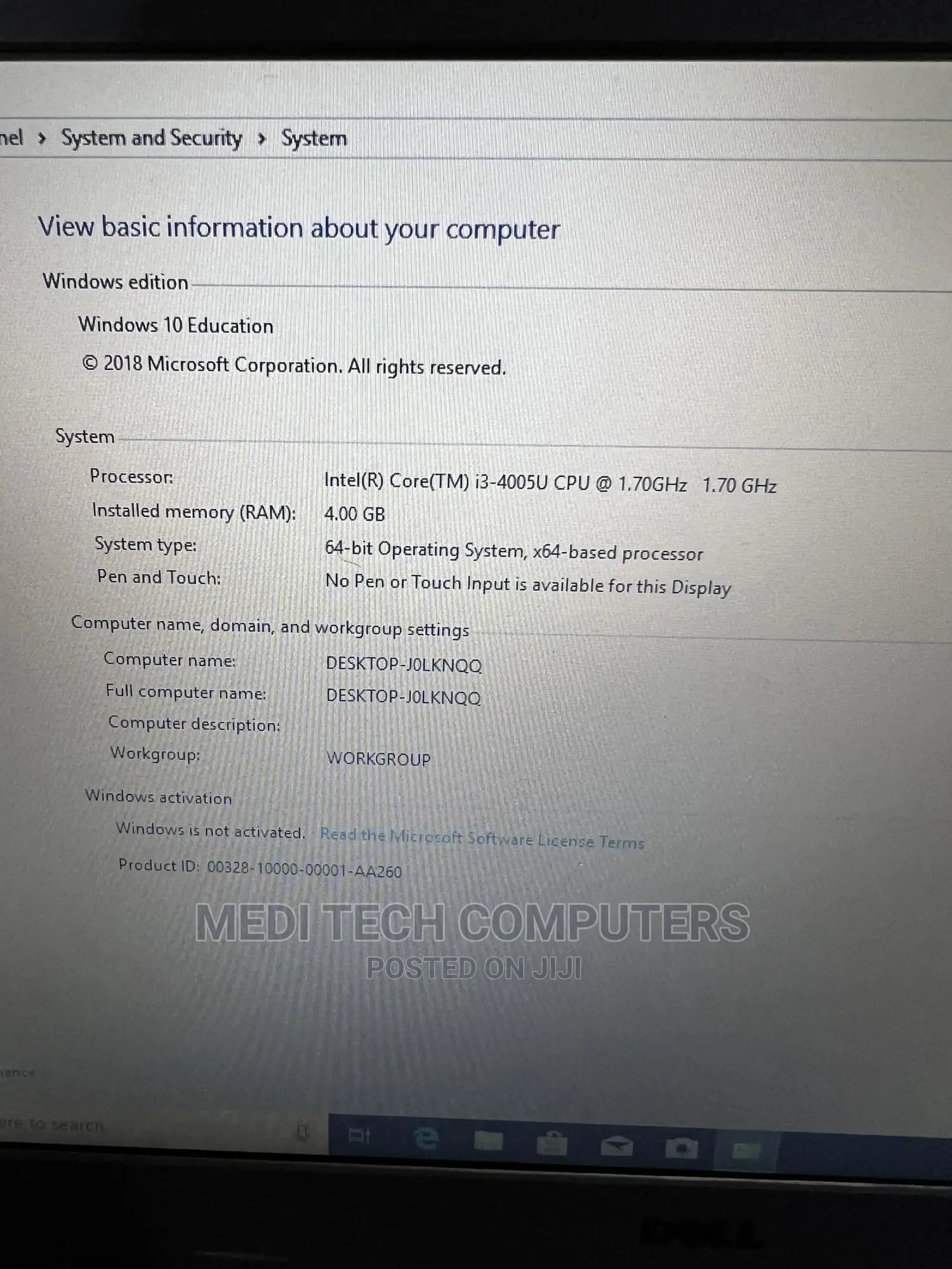Laptop Dell Latitude 13 3340 4GB Intel Core I3 HDD 500GB