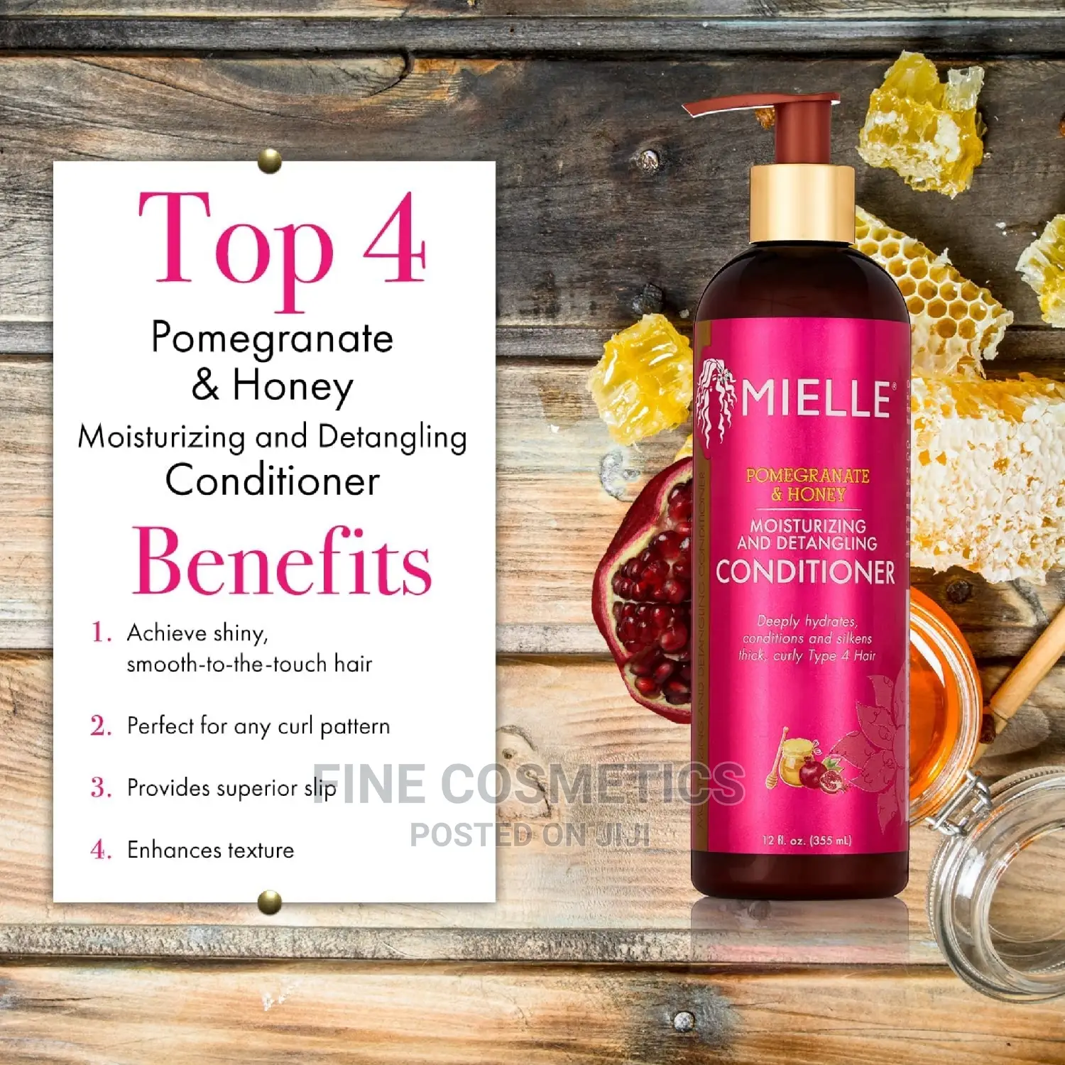 Mielle Detangler, Pomegranate + Honey Detangling Conditioner