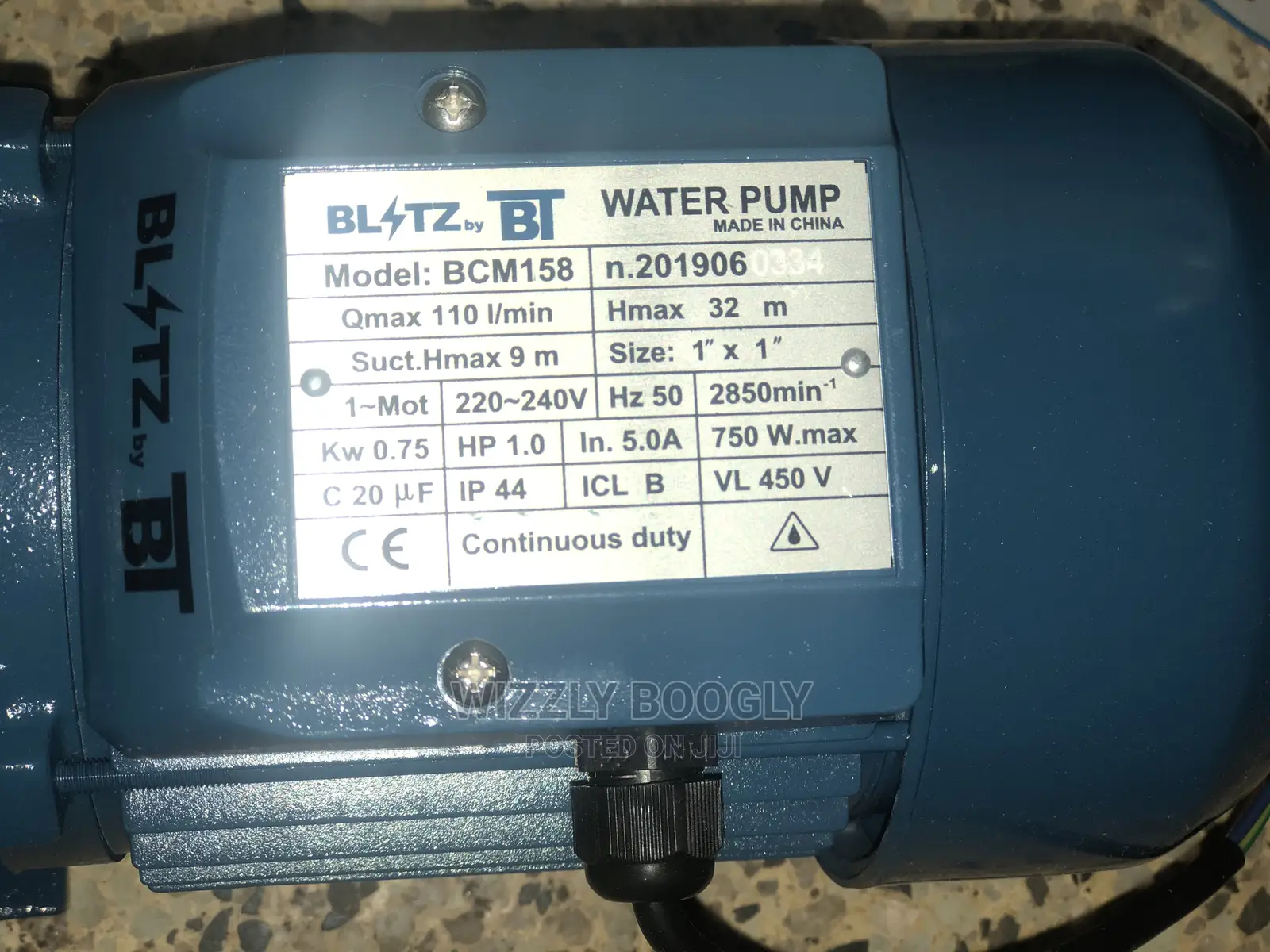 Surface Water Pump BT 1HP