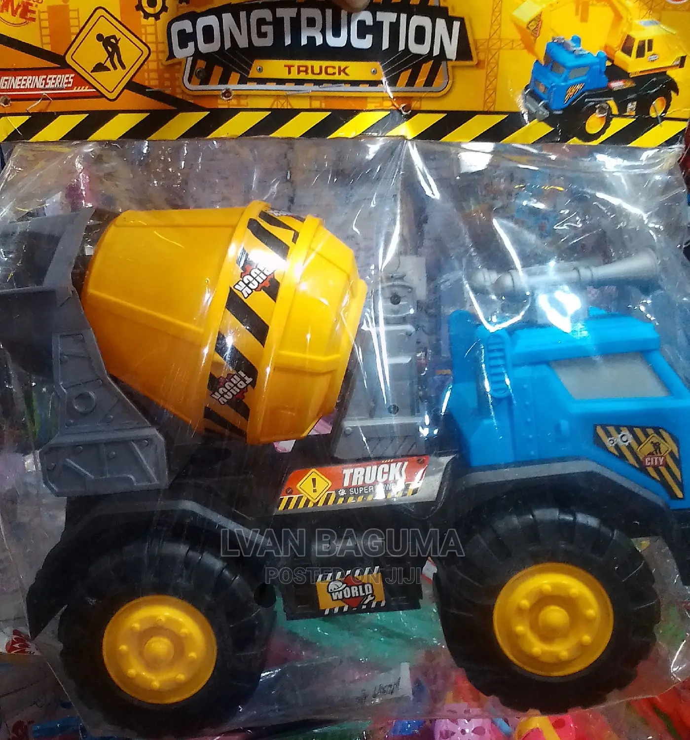 Concrete Mixer Construction Truck Toy for Kids - Manual