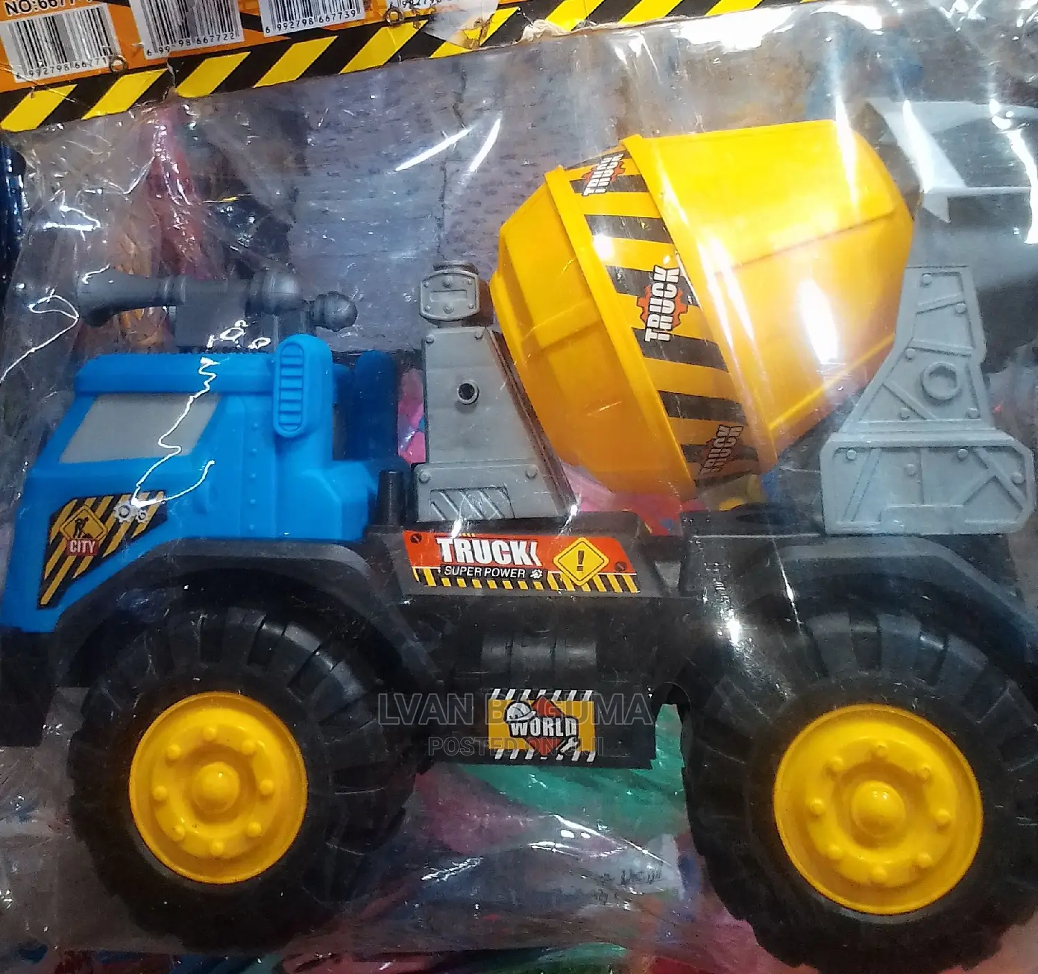 Concrete Mixer Construction Truck Toy for Kids - Manual