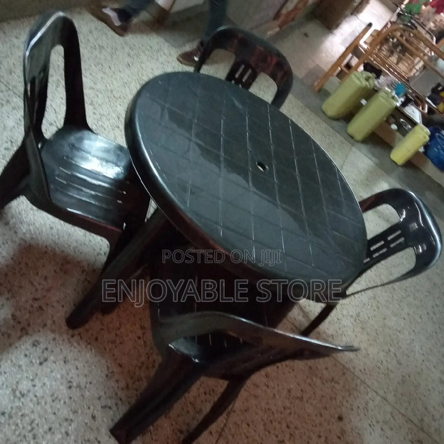 Plastic Set of Chairs and Table