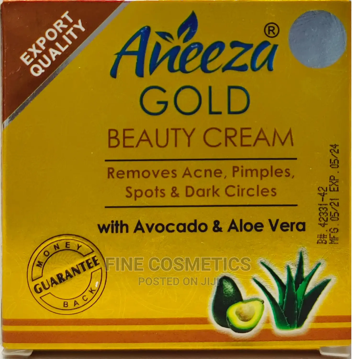 Aneeza Gold Beauty Cream With Avacado Aloe Vera