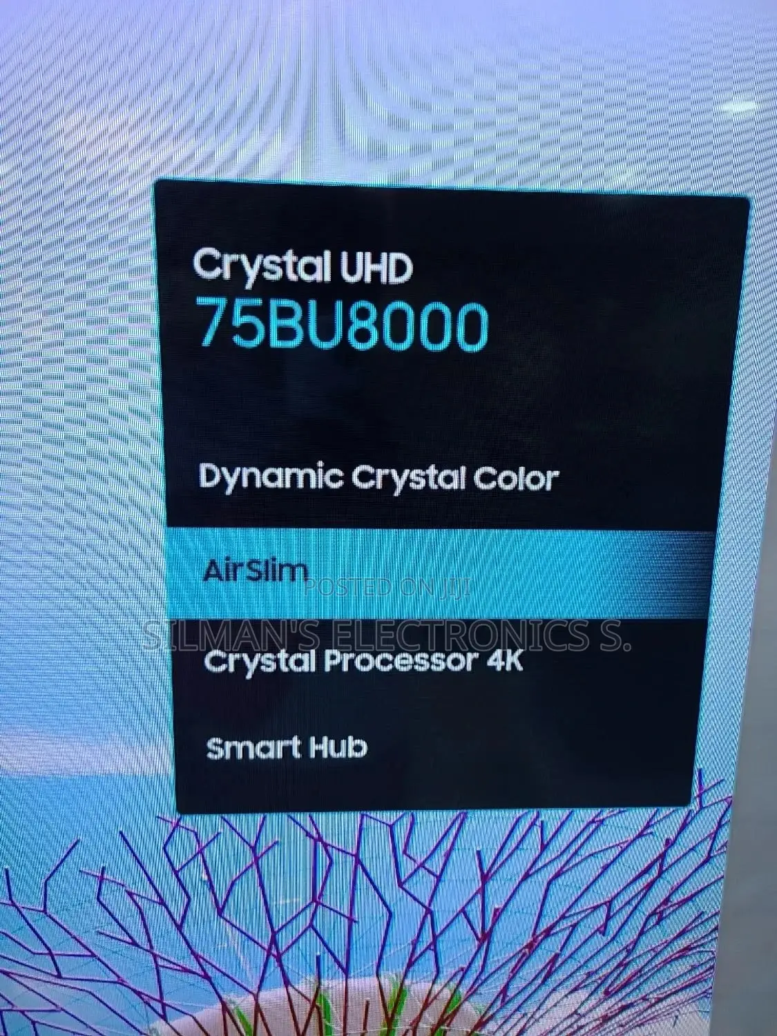 Samsung 75" Bu8000 Crystal Uhd 4K TV