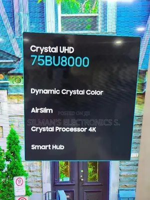 Samsung 75" Bu8000 Crystal Uhd 4K TV