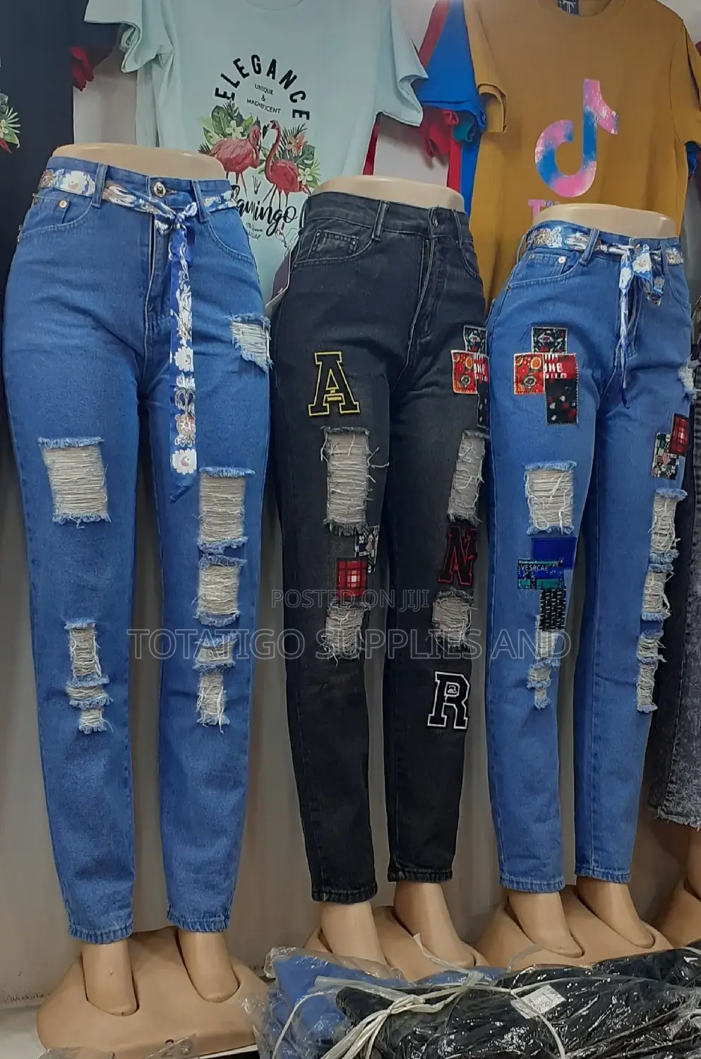 Strong Damaged Ladies Jeans