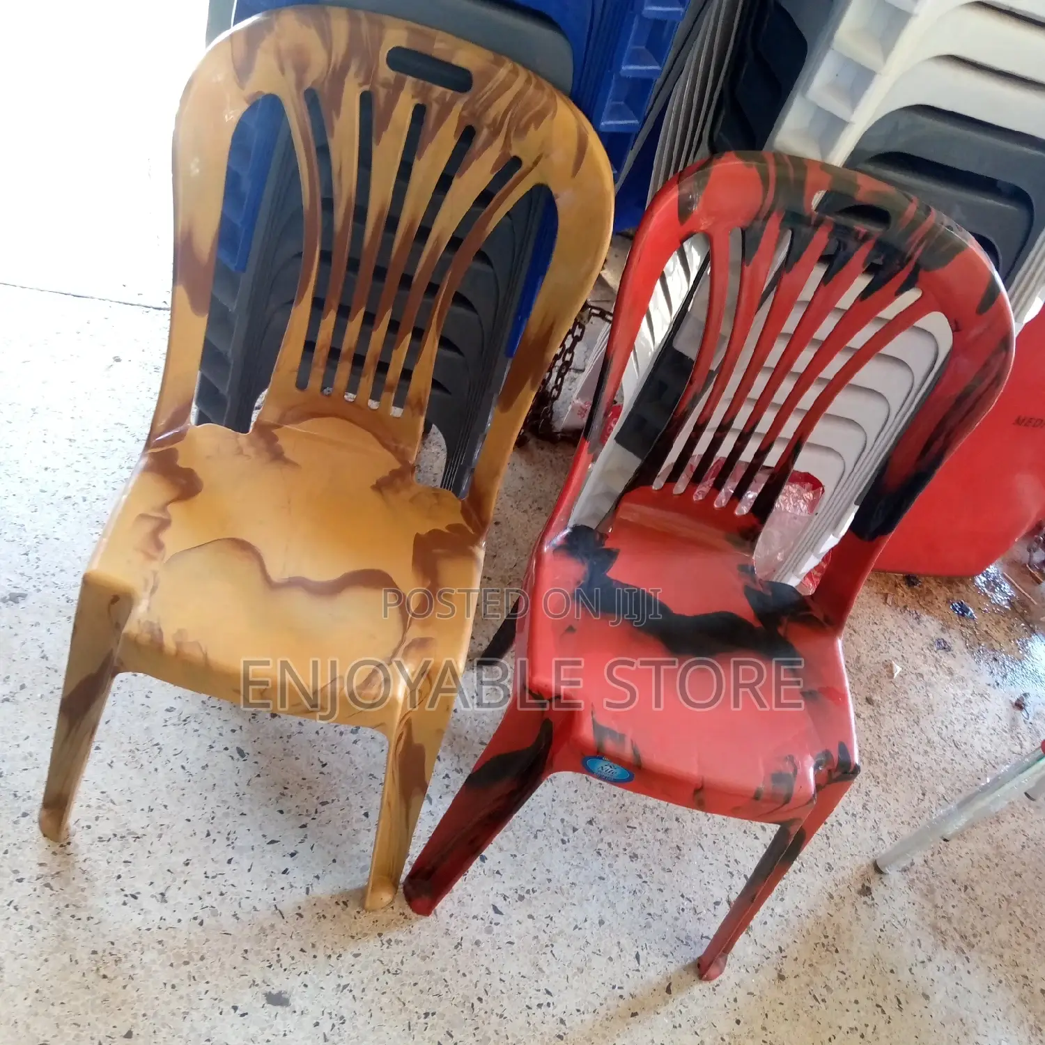 Plastic Easy Armless Chair