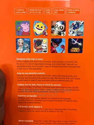 New Amazon Fire 7 Kids Edition 2019 16 GB Blue