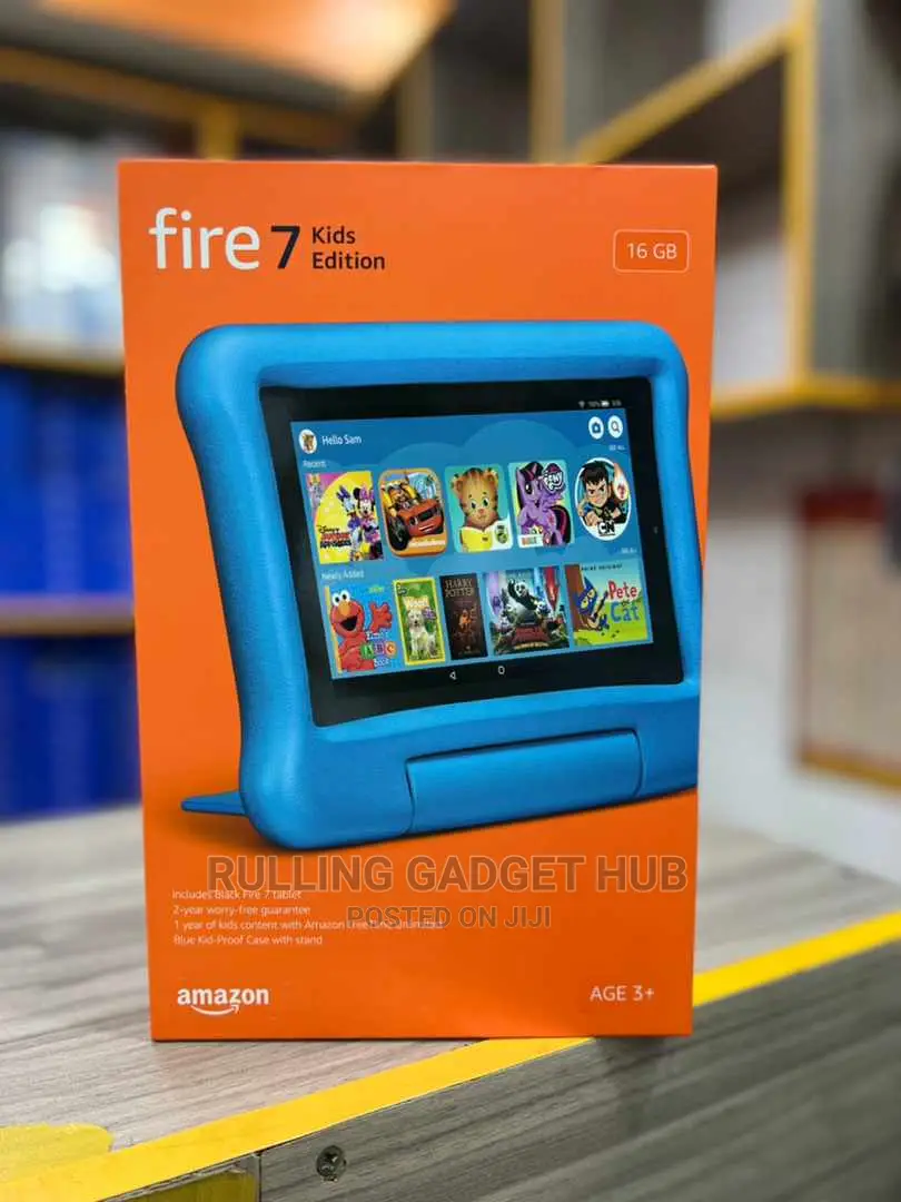 New Amazon Fire 7 Kids Edition 2019 16 GB Blue