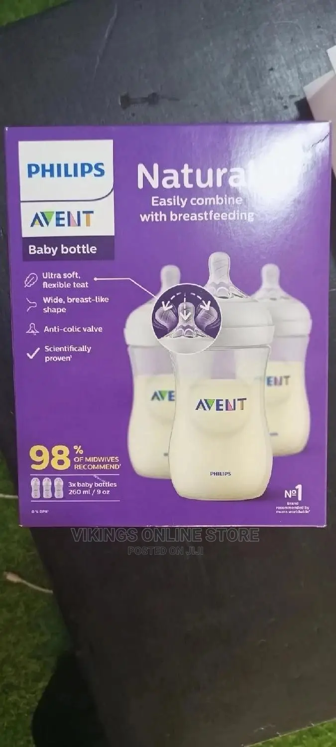 3 Pieces Original AVENT Baby Feeding Bottles