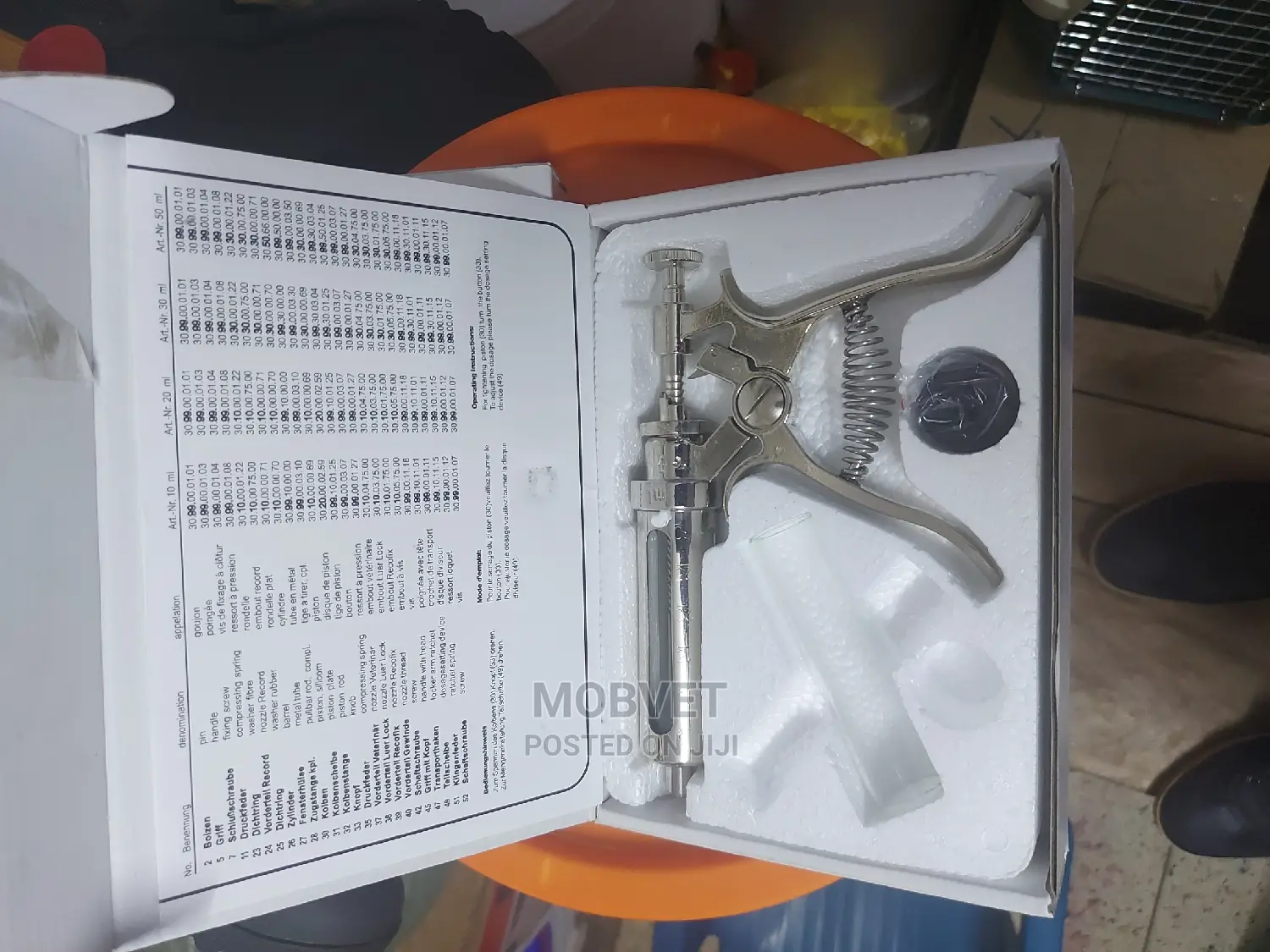 30ml Automatic Syringe With 2 Glass Barrels