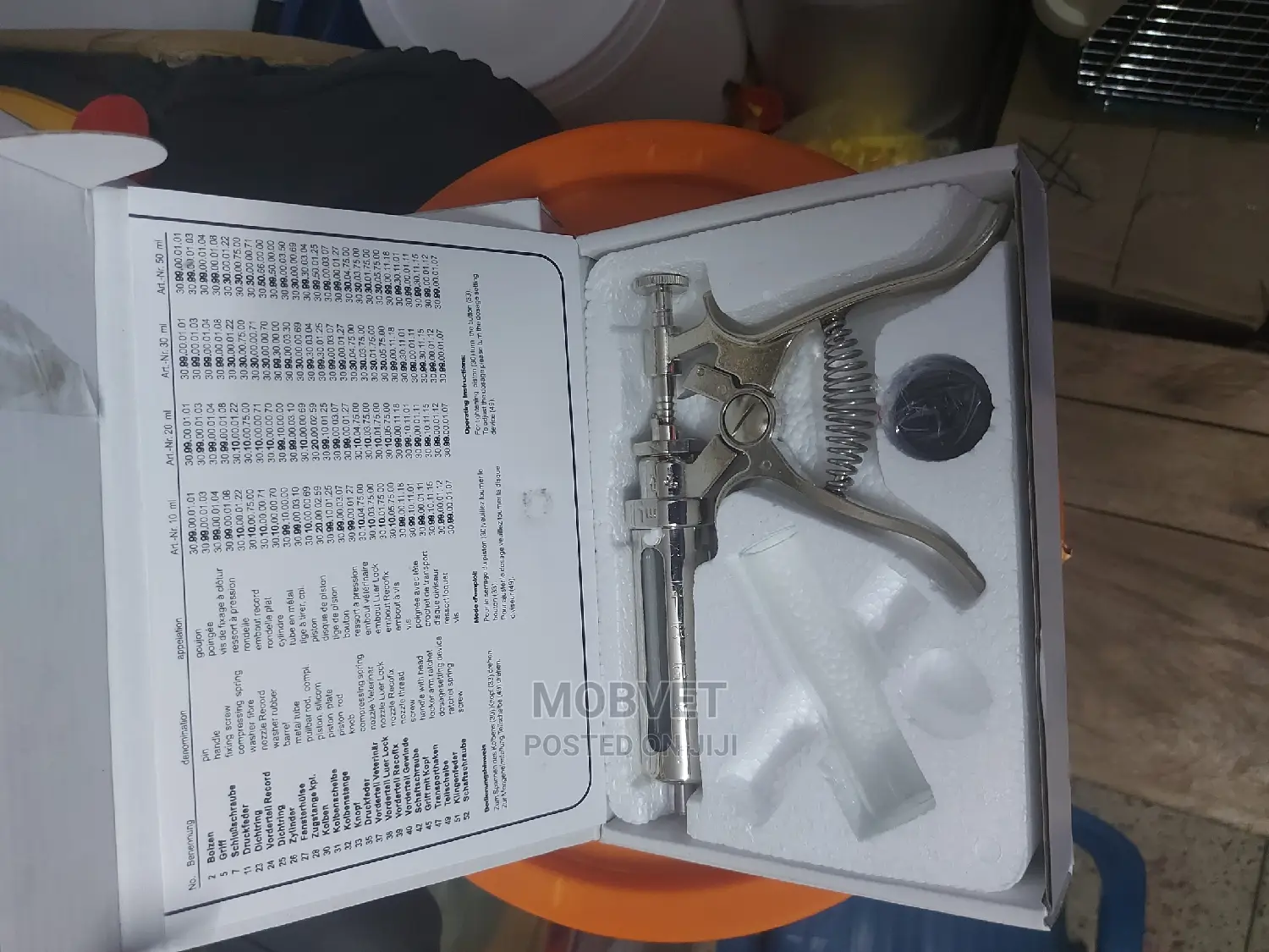 30ml Automatic Syringe With 2 Glass Barrels