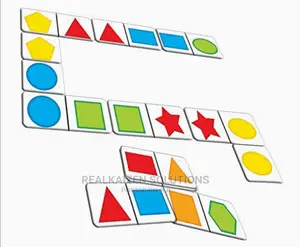 CREATIVES Educational Dominoes Shapes and Colours Card Game