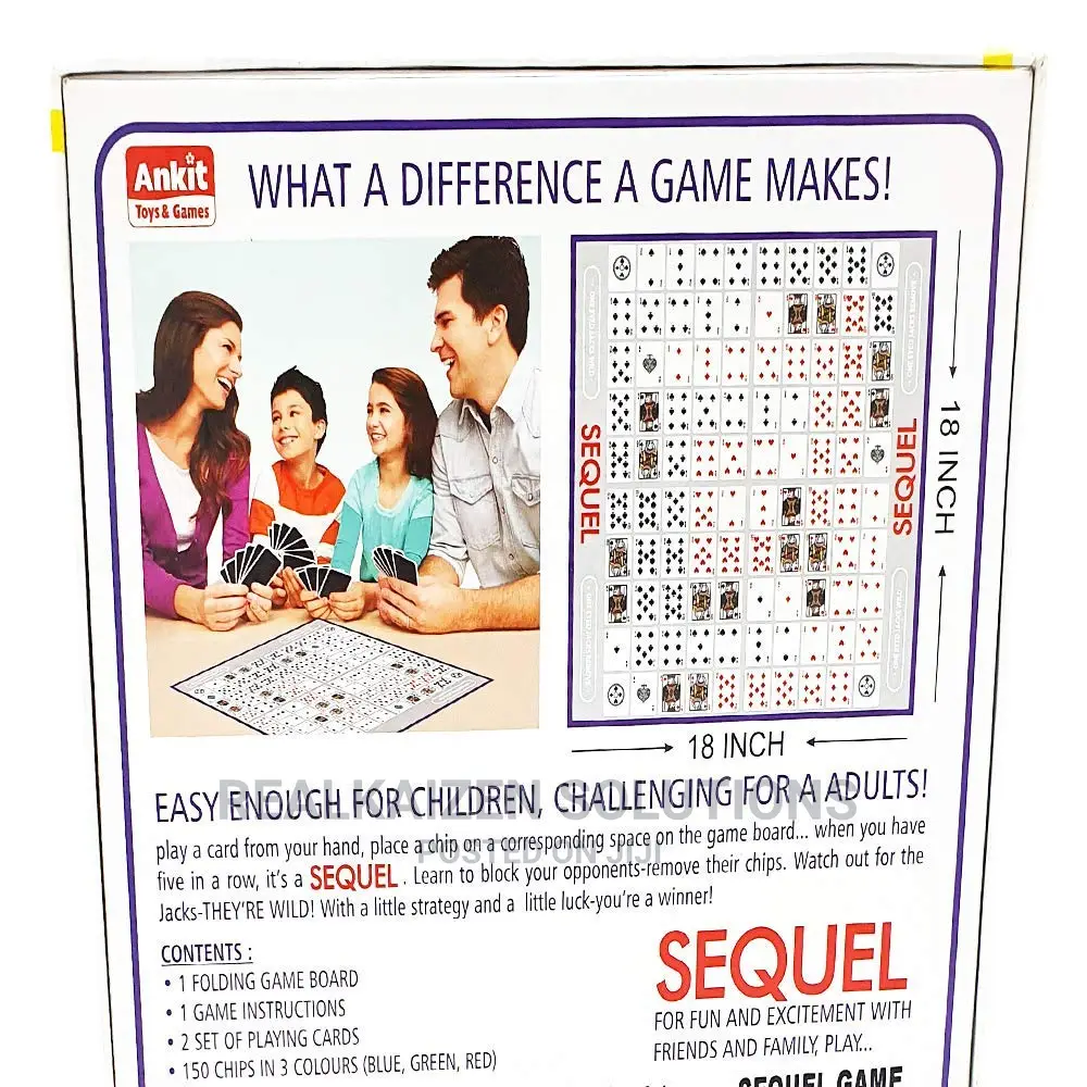 ANKIT TOYS Sequel Children Adult Family Card Game Board