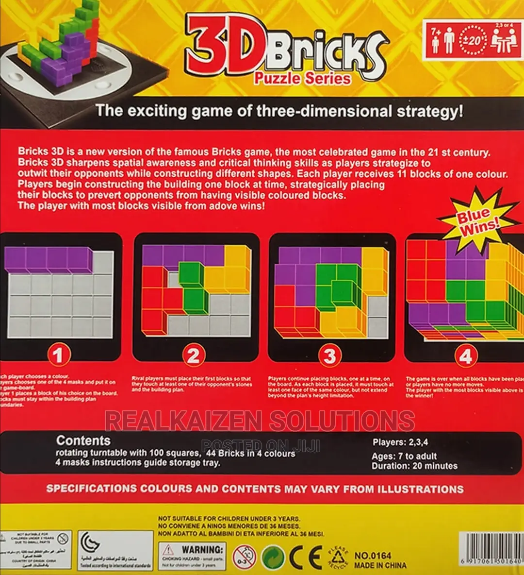 3D Bricks Puzzle Series For Both Children and Adult