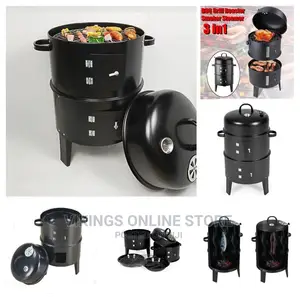 3 in 1 Multifunctional Steamer Smoker Bbq Grill