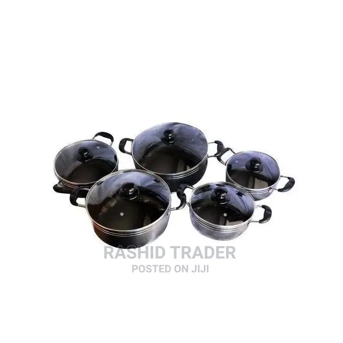 Tornado Serving Dishes, 5pcs - Black