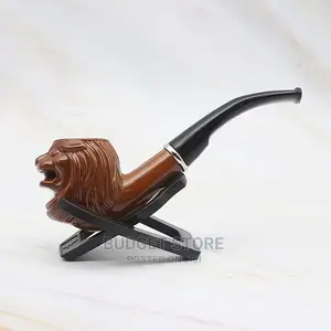 Photo - Lion Smoking Pipe