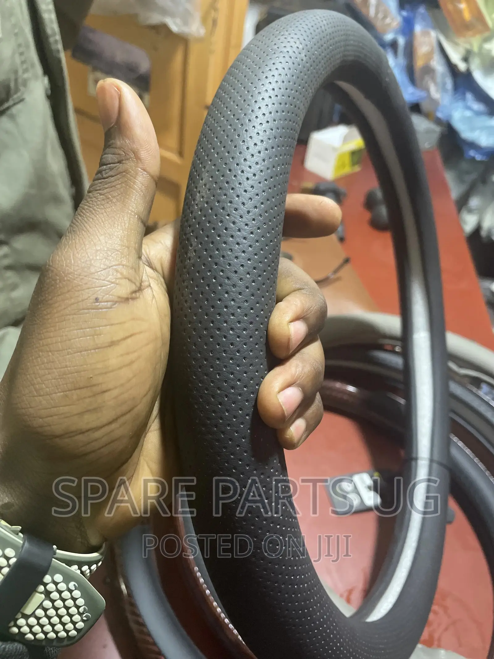 Leather Steering Wheel Cover