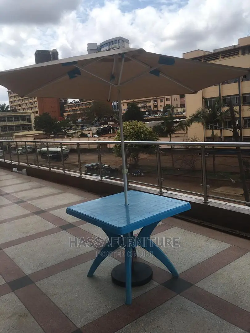 Outdoor Set of Table and Umbrella