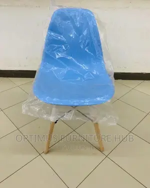 Photo - Classic Plastic Chair (Wooden Legs)