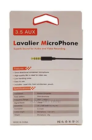 3.5AUX Lavaler Condsr Microphne For Avdo And Vdo Recording