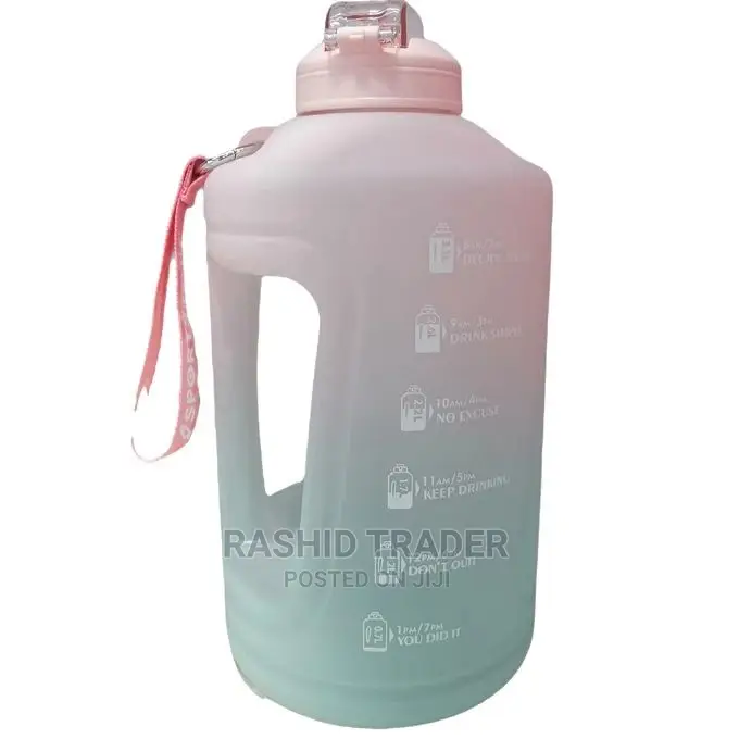 2.3L Time Marked Fitness Jug Outdoor Frosted Water Bottle