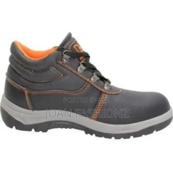 Rocklander Safety Construction Boots-Orange and Grey