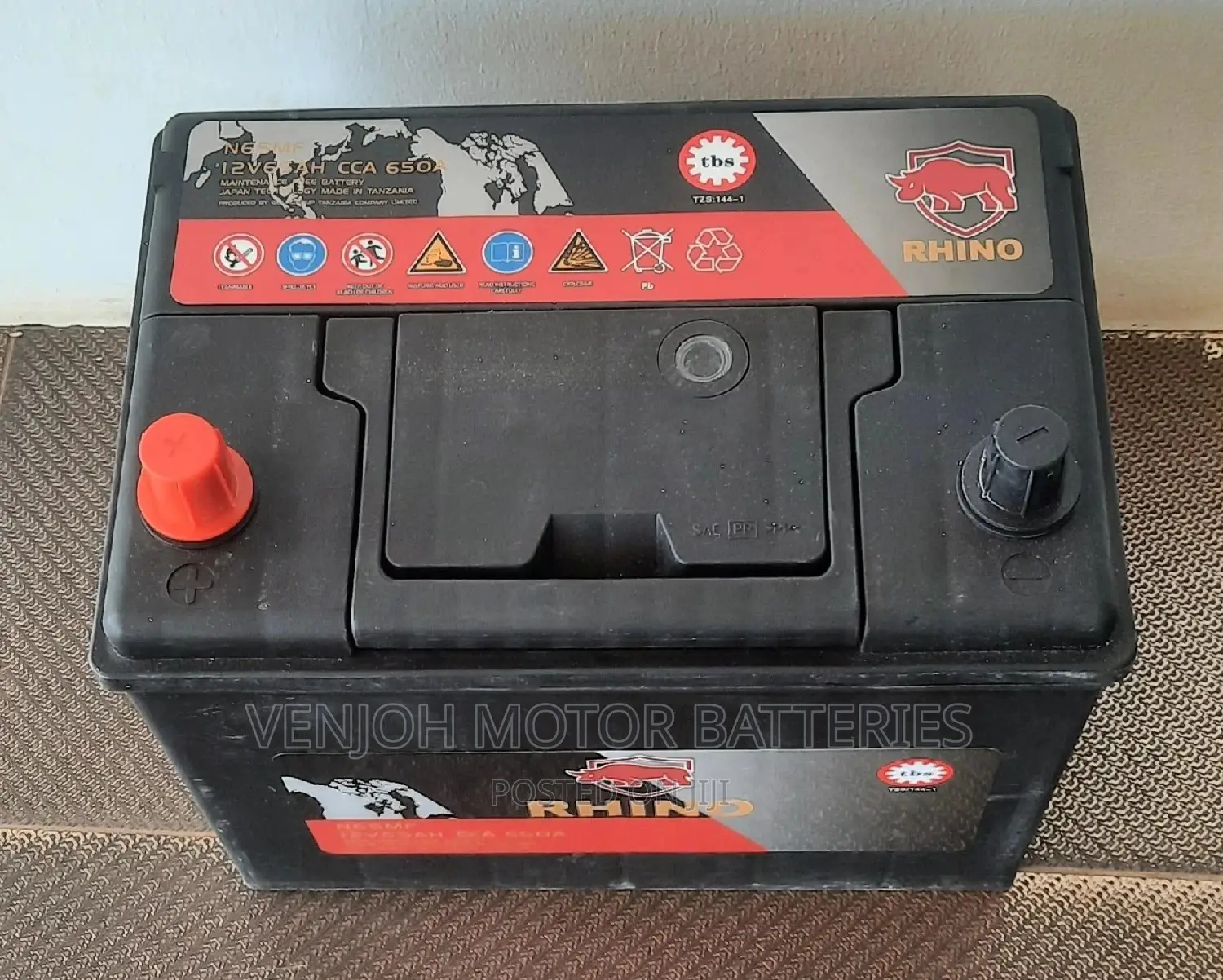 N65 Rhino Car Battery