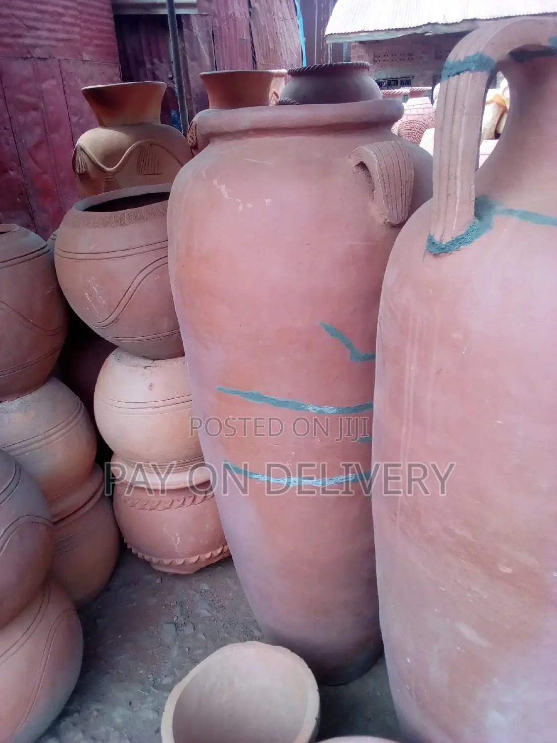 Styled Clay Flower Pots