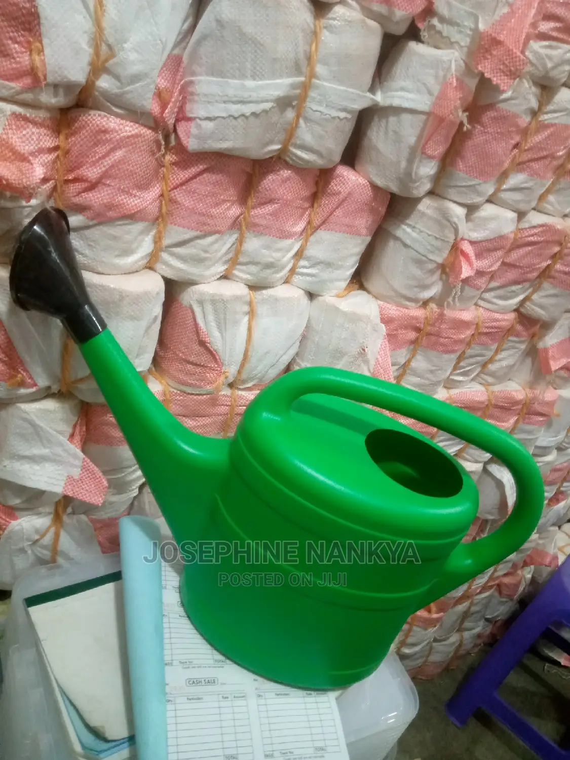 Watering Can , Green Colour