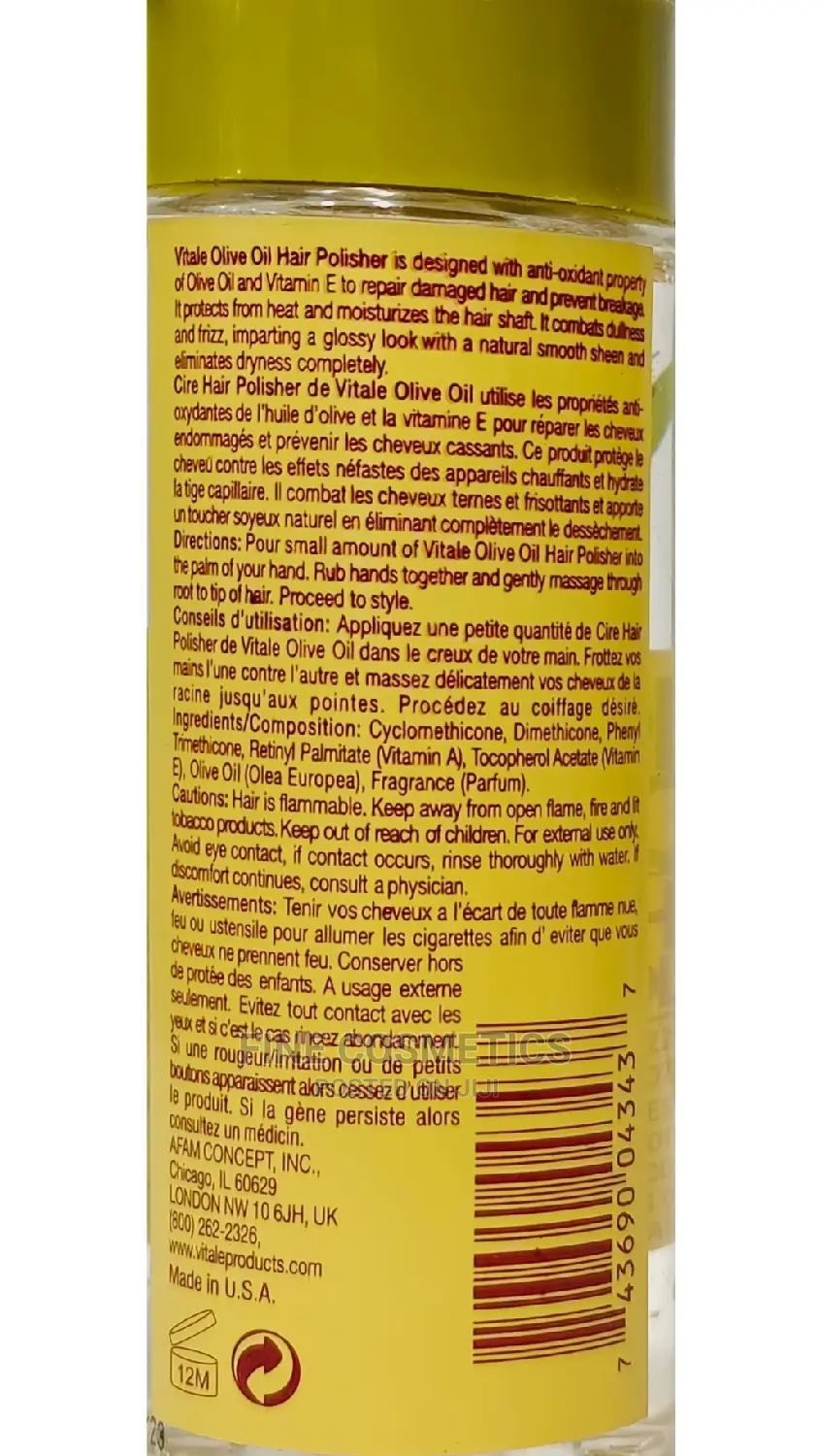 Olive Oil Frizz Control Shine Glossing Hair Polisher Serum