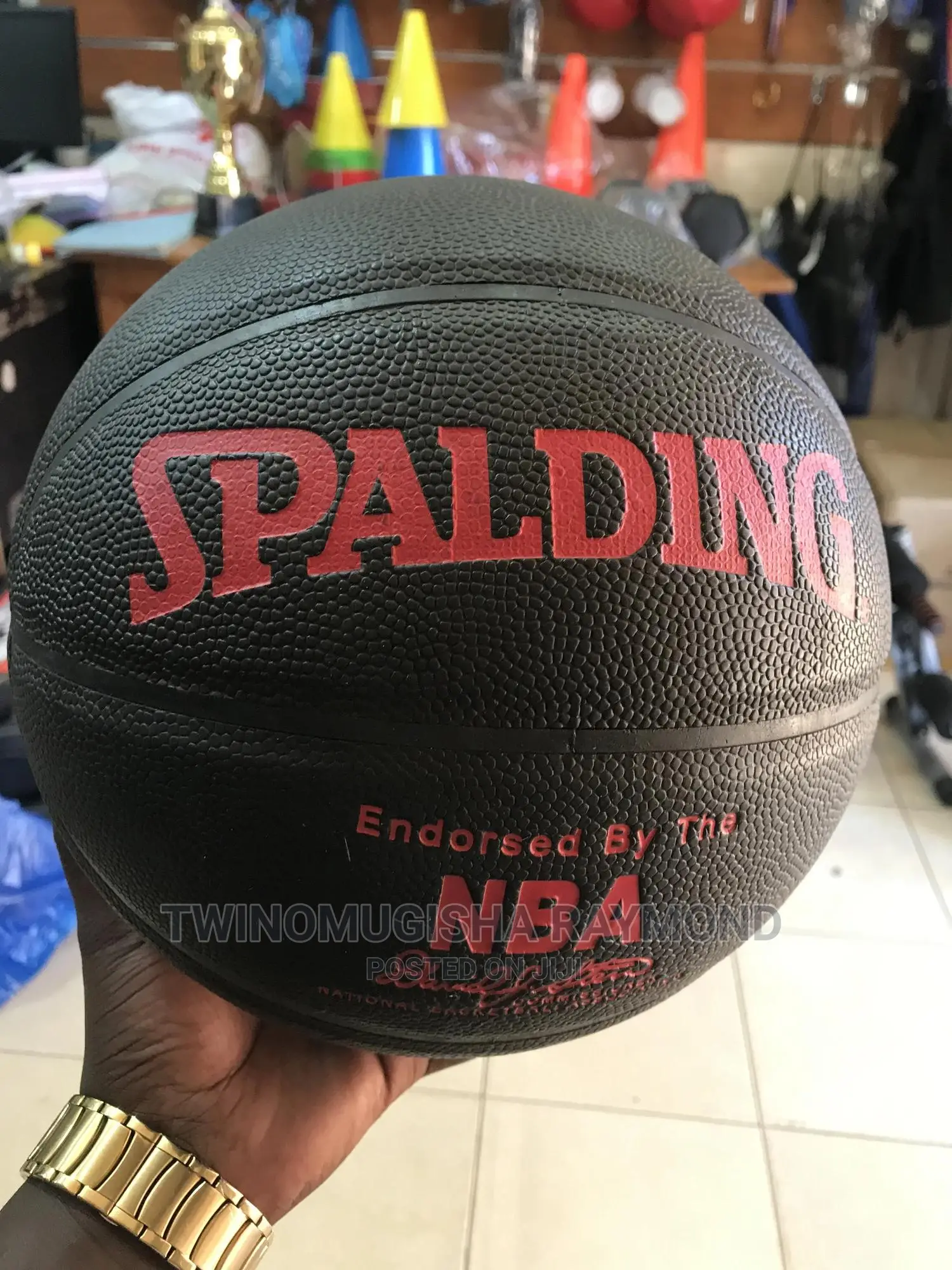 Black Basketball - Leather Spalding