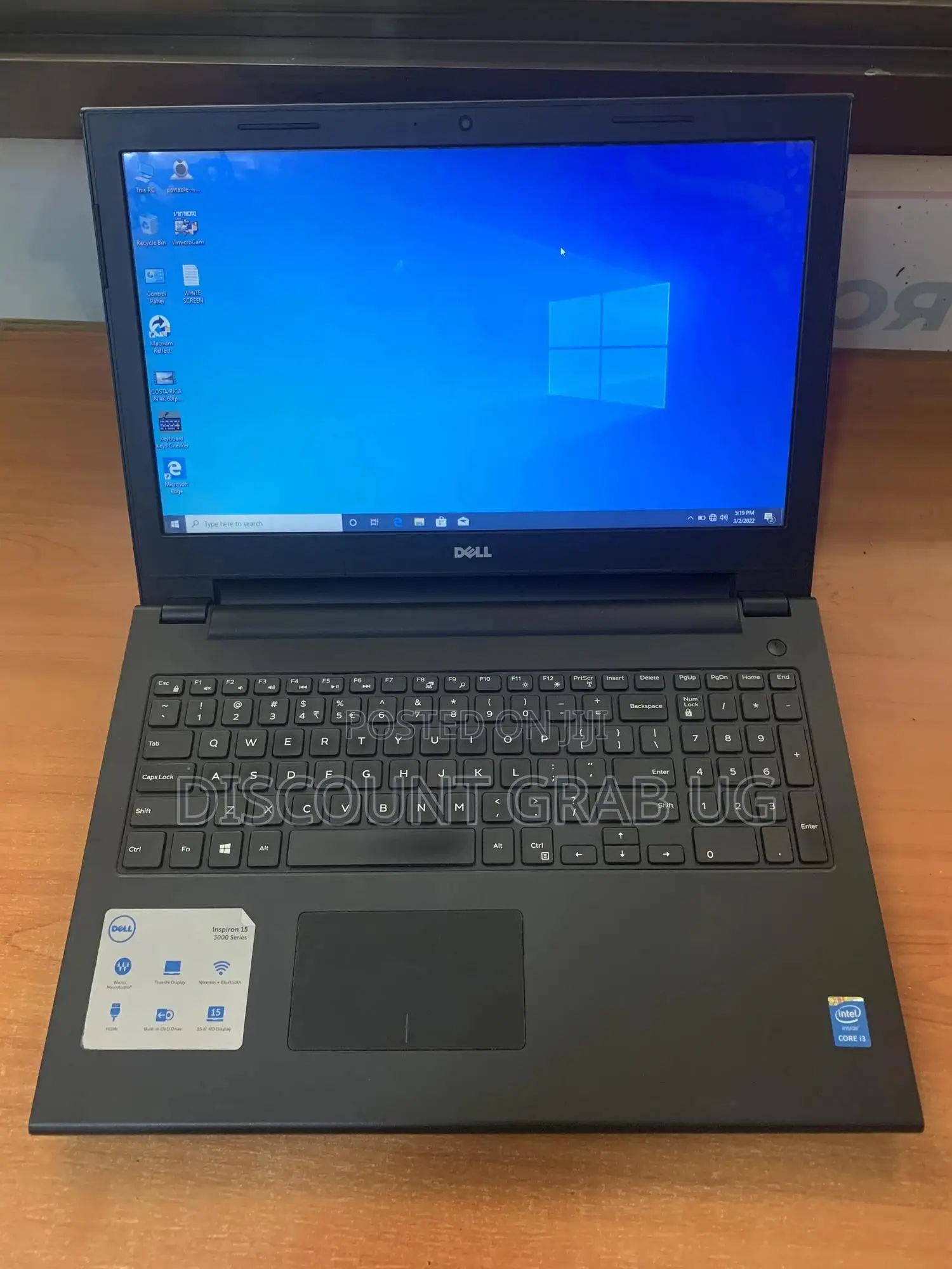 Laptop Dell Inspiron 15 3000 4GB Intel Core I3 HDD 500GB
