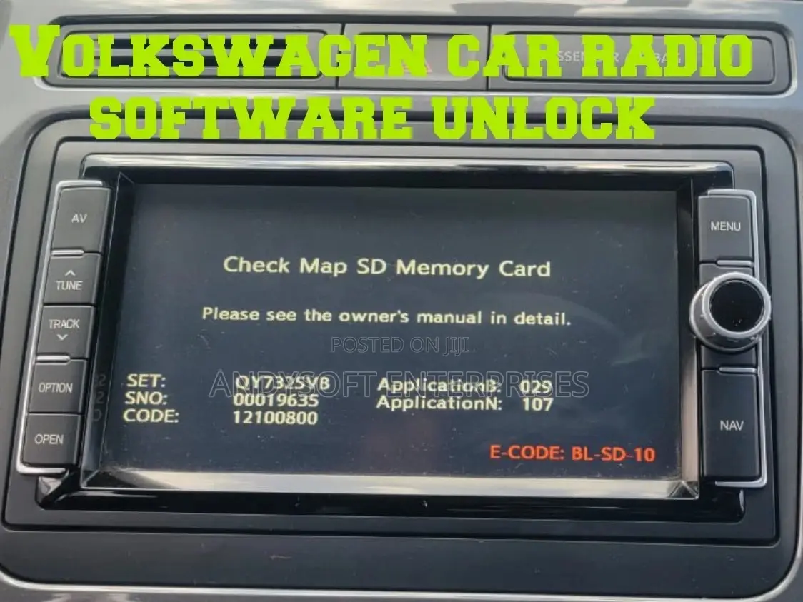 Check Map Sd Memory Card Software for Volkswagen Car Radio