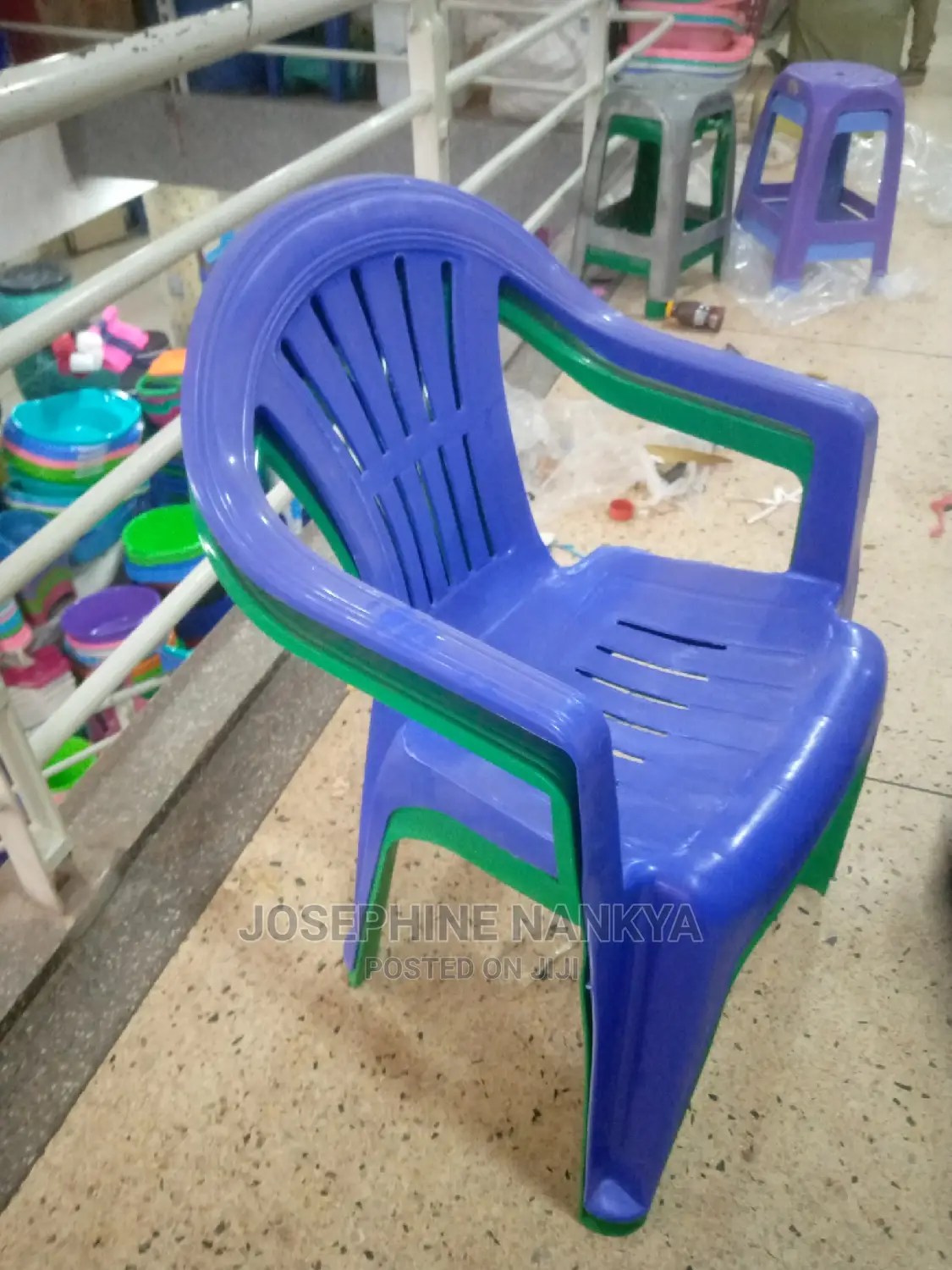 Armlest Chairs Blue, Green