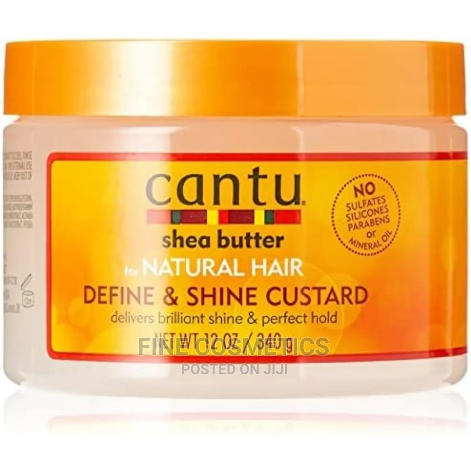 Cantu SHEA BUTTER Define And Shine Custard Gel, Natural Hair