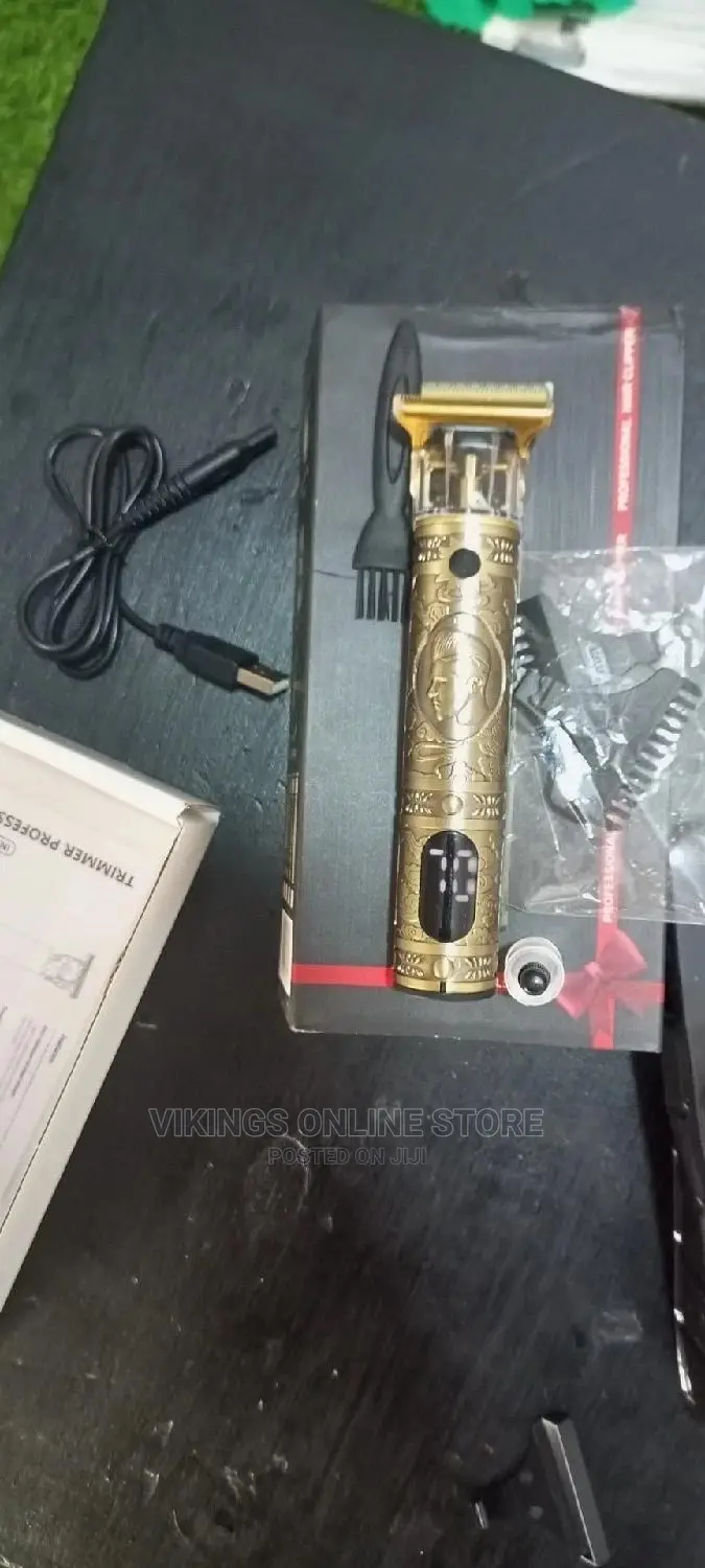 Usb Rechargeable Golden Hair Clipper Set
