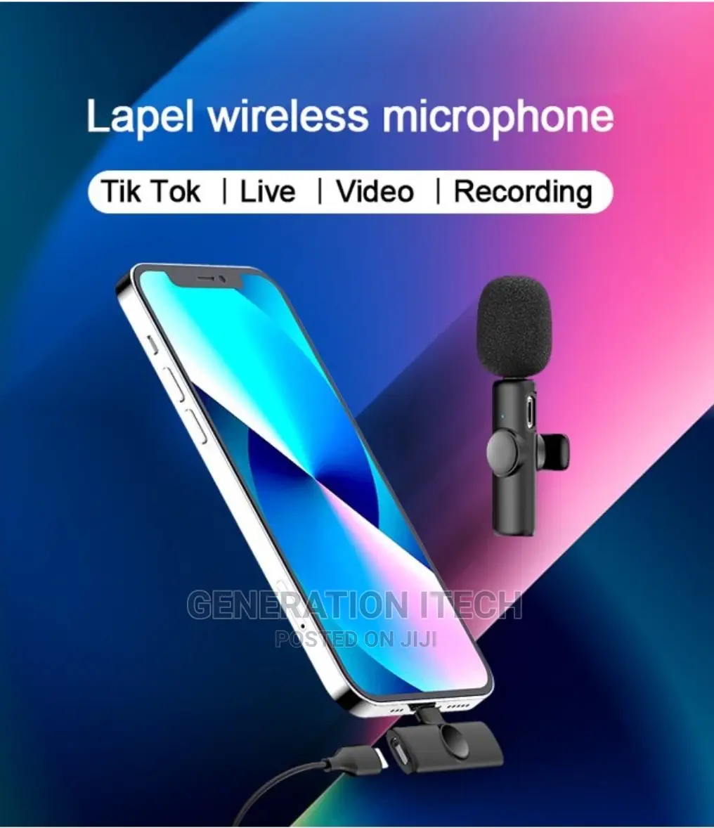 Wireless Microphone for iPhone and iPads- - Single Mic