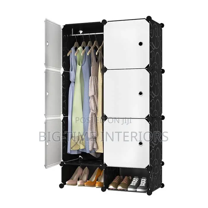 2 Column Plastic Wardrobe