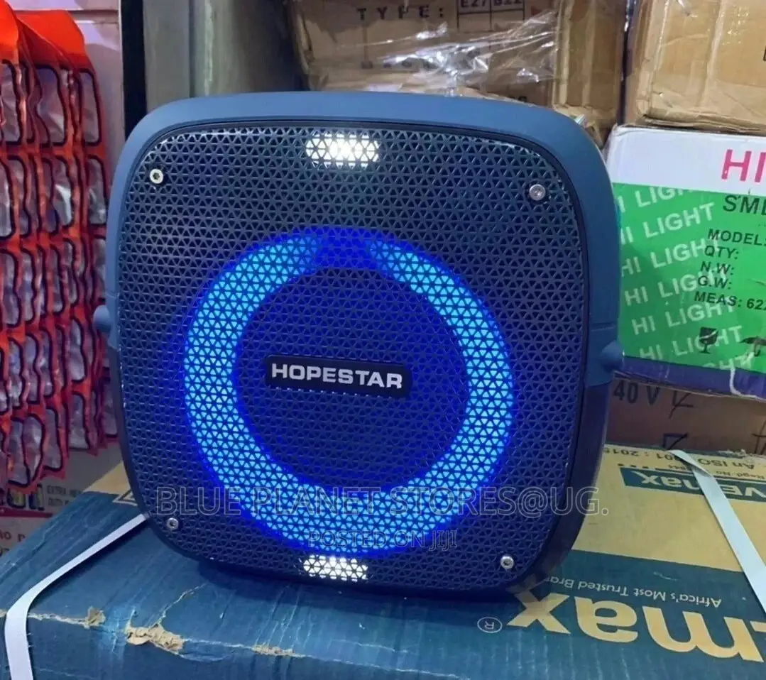 HOPESTAR Partyone Powerful Bass Speaker + 2 Microphon || 80w
