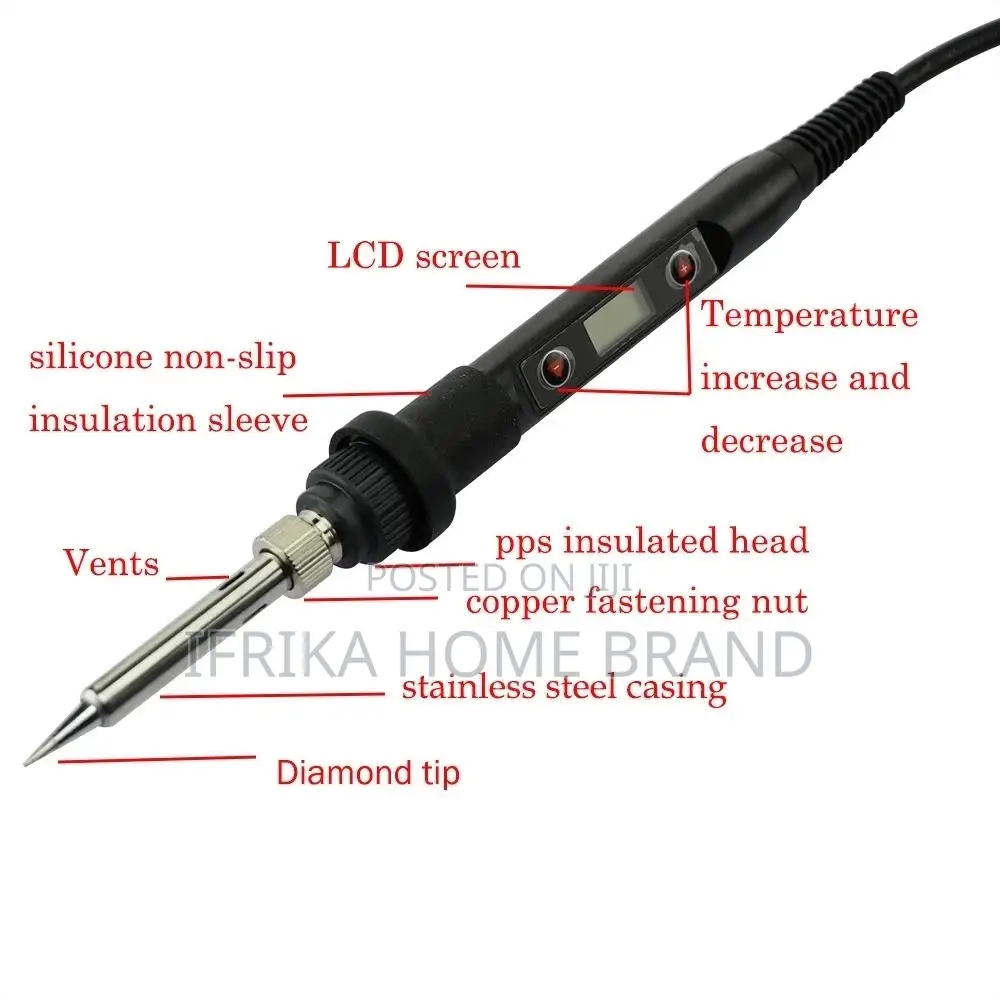 LCD Digital Display Temperature Adjustable Soldering Iron