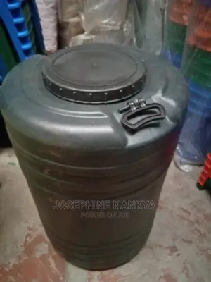 Plastic Water Drum 240 Liters, Black