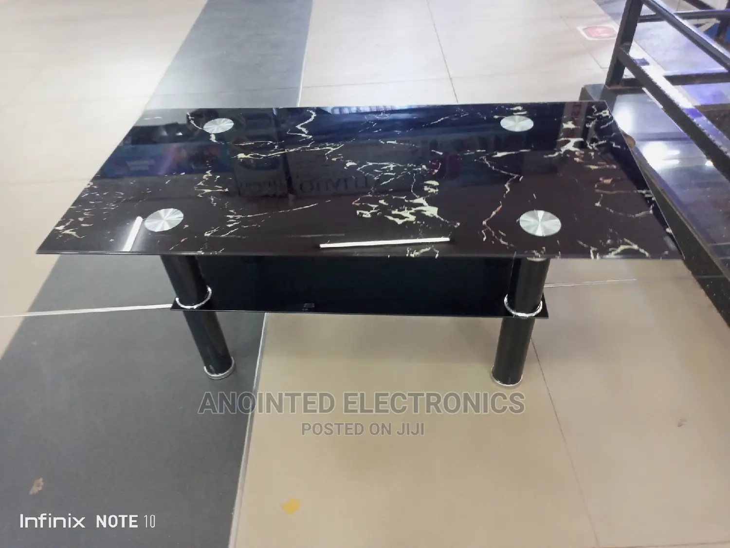 Black Glass Table
