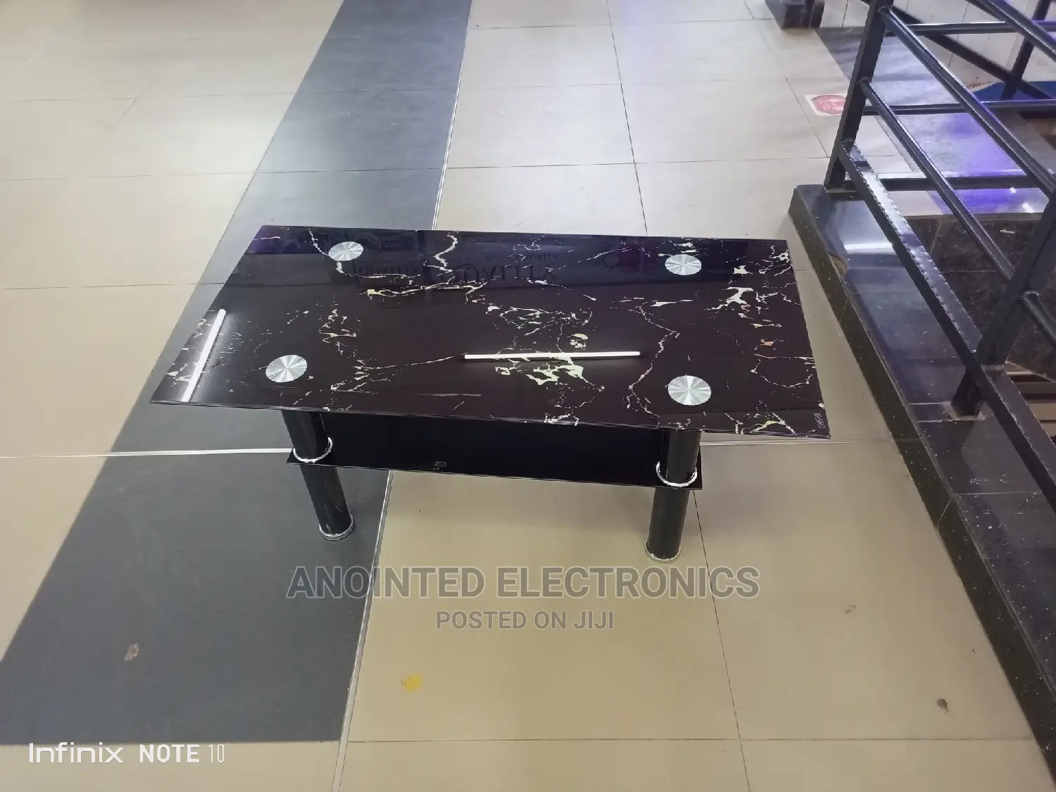 Black Glass Table