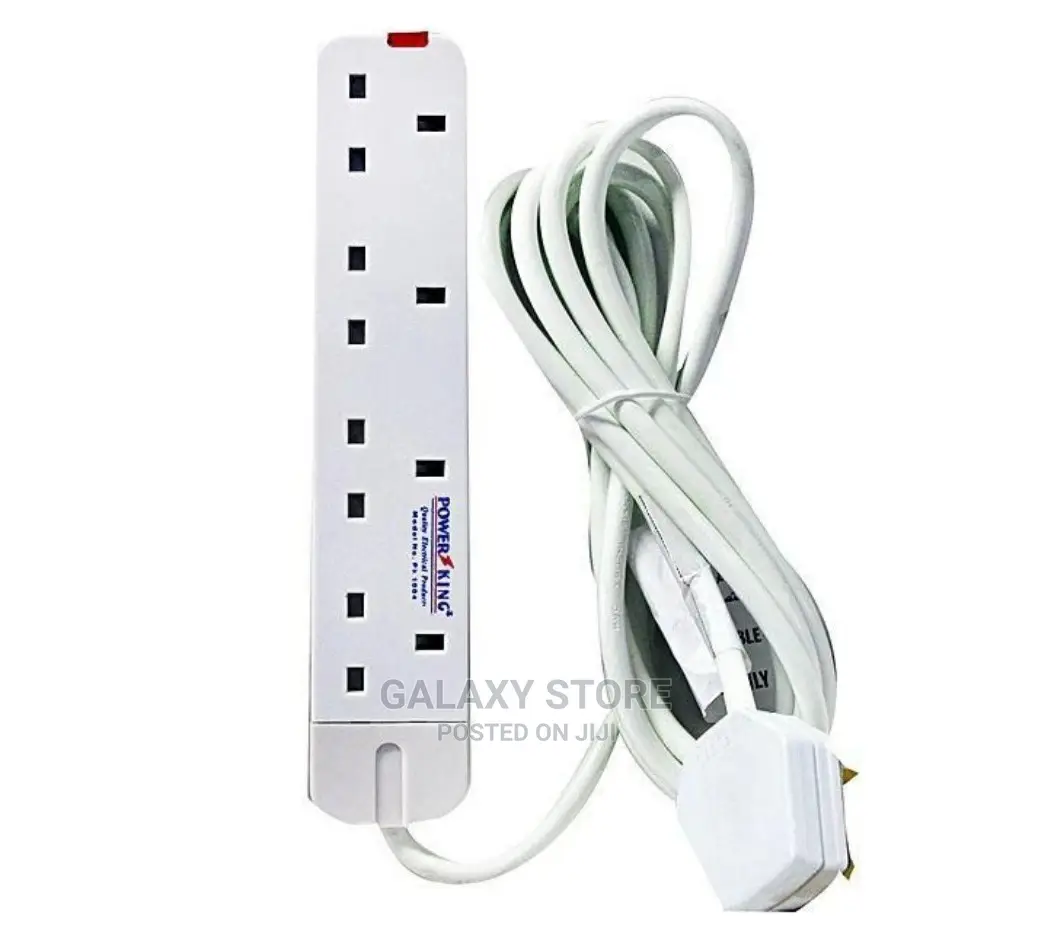 Original 4 Way Extension Cable With 3 Metre Cord Powerking